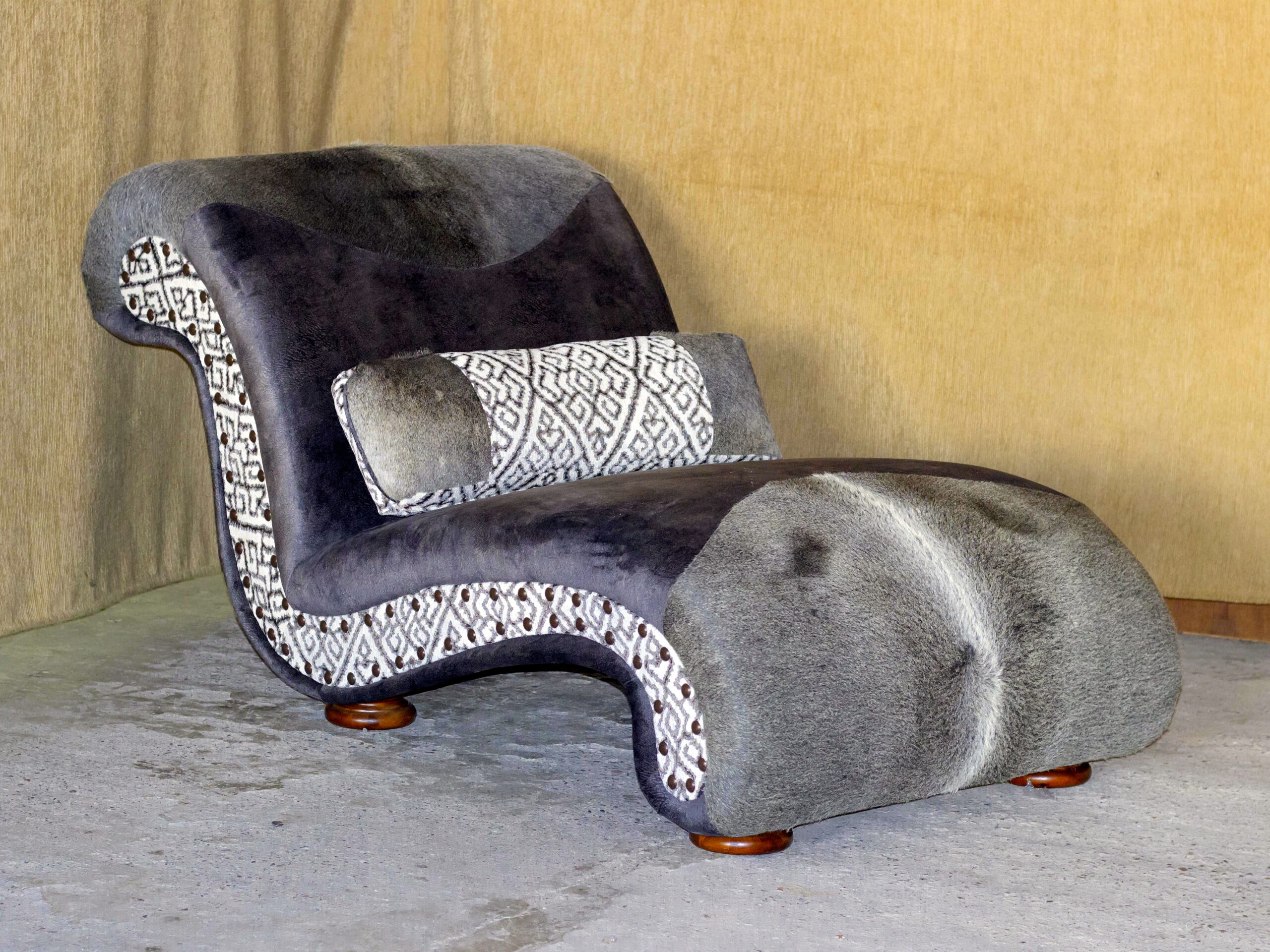 Fabric Chaise Lounge