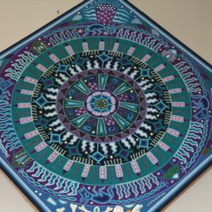huichol yarn painting