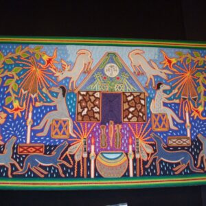 huichol yarn painting