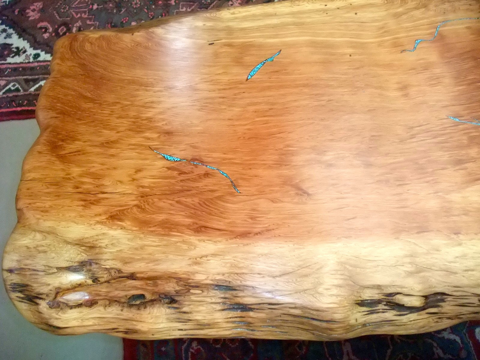Turquoise Inlay Side Table #8