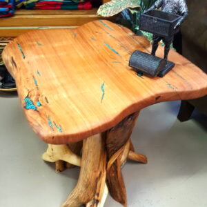 Turquoise Inlay Side Table #3