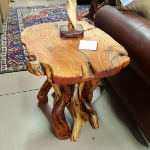 Turquoise Inlay Side Table #5