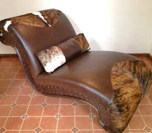Cowhide Chaise Lounge #3