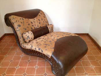 Cowhide Chaise Lounge #4