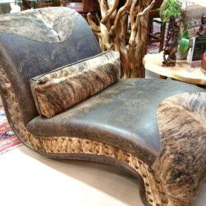 Cowhide Chaise Lounge #1