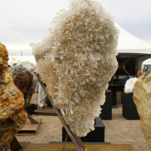 Mounted Quartz Crystal Slab on Base