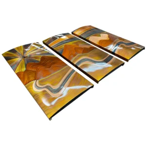 Wild Mountain - Triptych abstract art