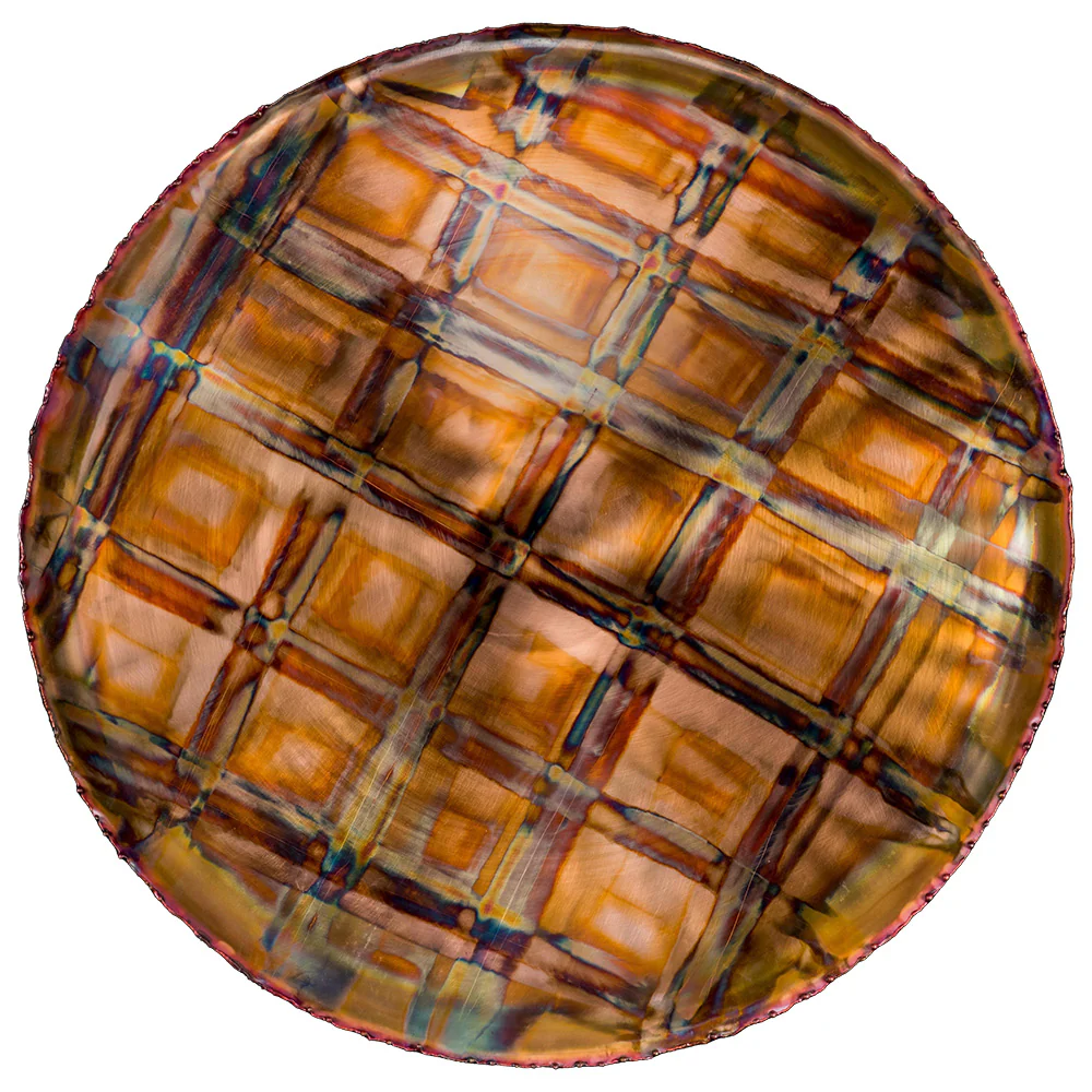 Copper Plate with Grid Design