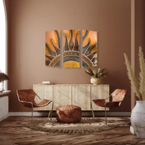 Triptych Copper Art