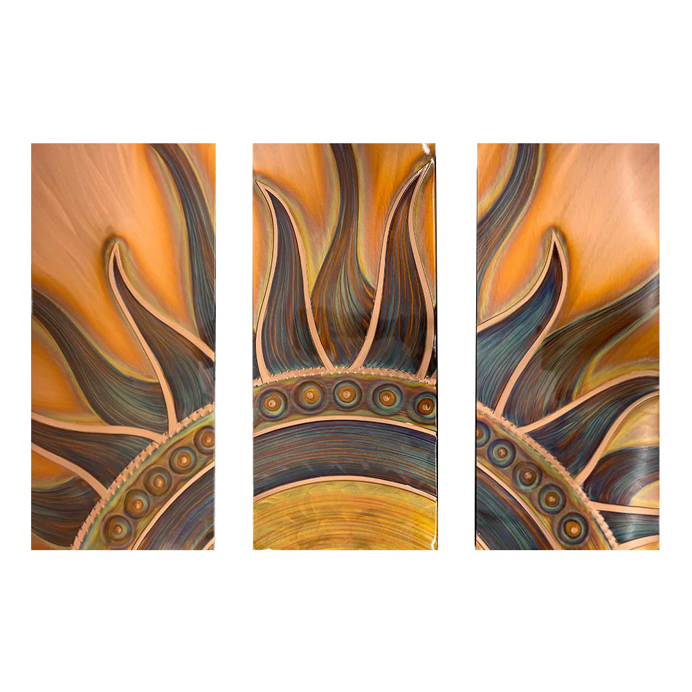 Triptych Copper Art