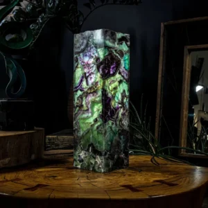 Fluorite Crystal Table Lamp