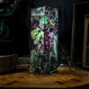 Fluorite Crystal Table Lamp