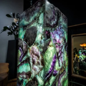 Fluorite Crystal Table Lamp