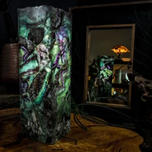 Fluorite Crystal Table Lamp