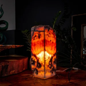 rosa onyx table lamp