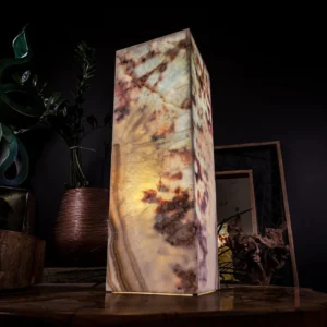 Divina Claire Onyx Table Lamp