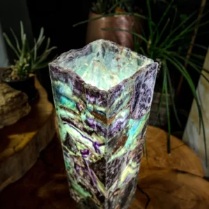 Fluorite Crystal Table Lamp