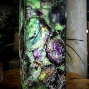 Fluorite Crystal Table Lamp