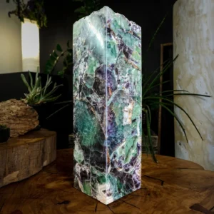 Fluorite Crystal Table Lamp