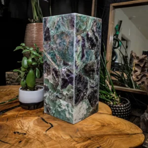 Fluorite Crystal Table Lamp