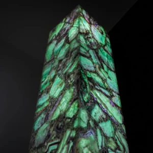 Fluorite Crystal Floor Lamp #1 (Green Apple)-2