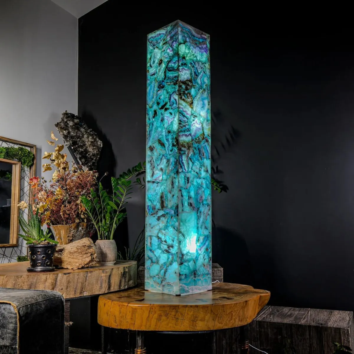 Fluorite Crystal Floor Lamp