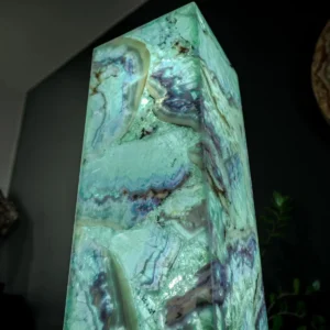 Fluorite Crystal Floor Lamp