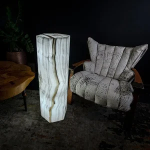 Ice Onyx Hexagon Floor Lamp