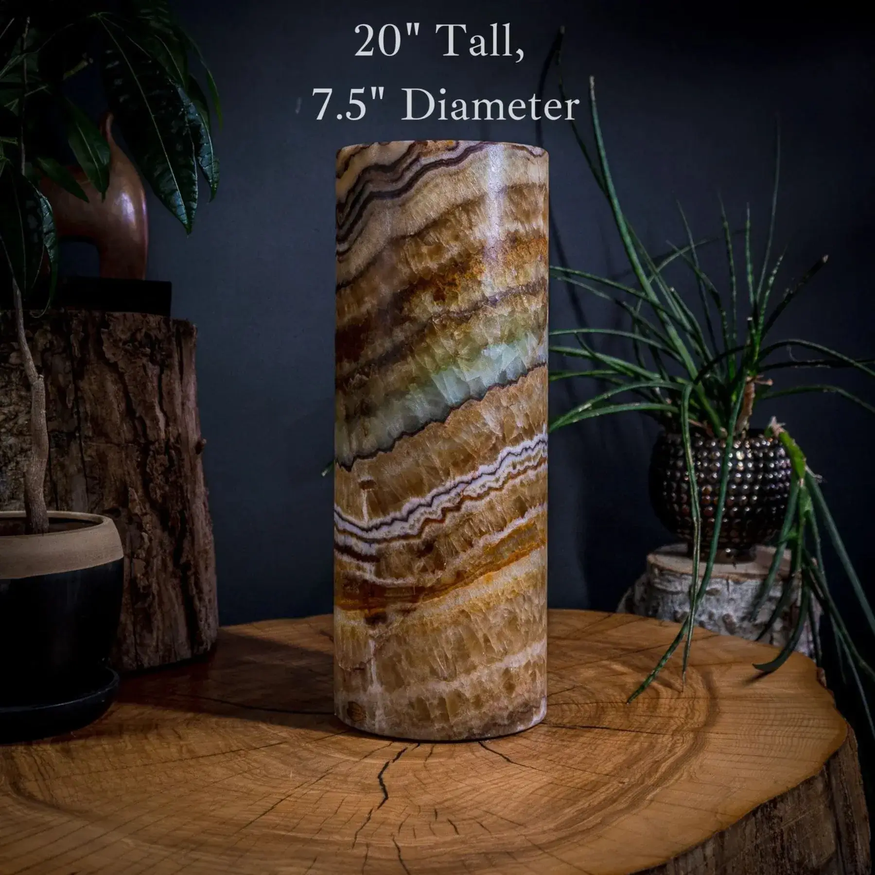 Aqua Onyx Lamp (Medium Table Lamp #13)