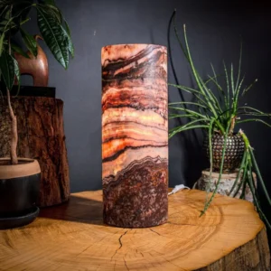 Razzberry Rosa Onyx Lamp Medium Table Lamp