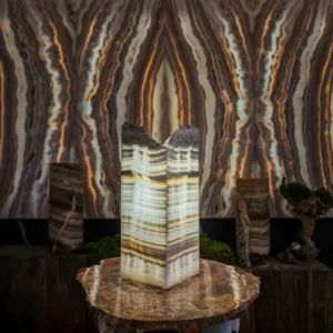 White Ice Onyx Lamp Table Lamp