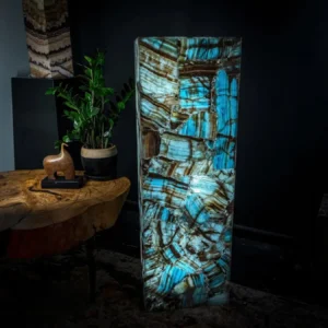 Argentina Blue Onyx Rectangle Floor Lamp