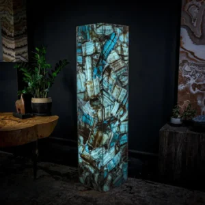 Argentina Blue Onyx Square Floor Lamp