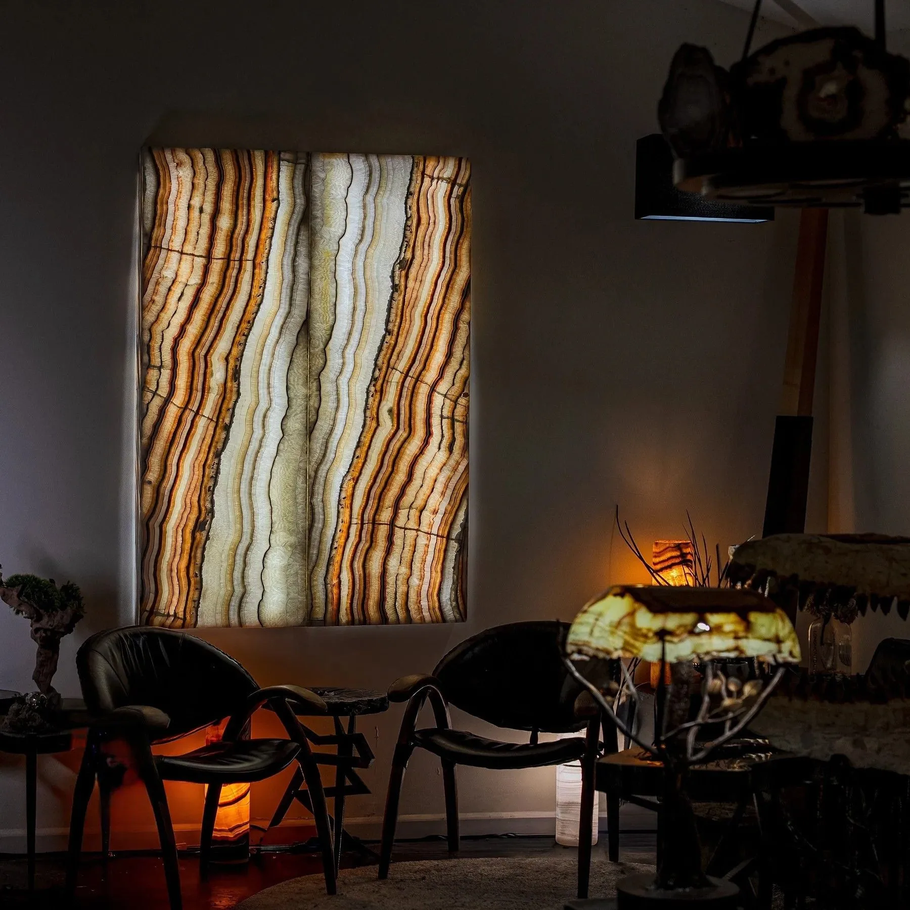 Exotic Sahara Onyx Wall Panels (Set #5) Style 2