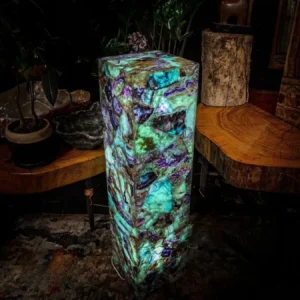 Fluorite Crystal Floor Lamp