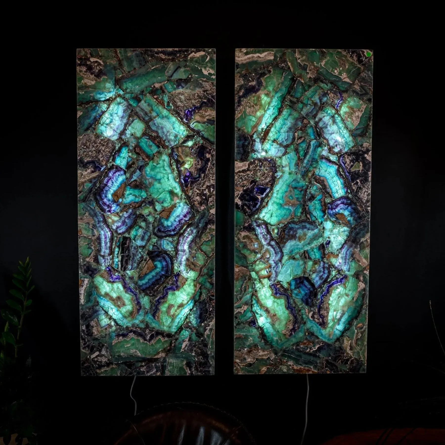 Fluorite Crystal Wall Panels (Set #7)