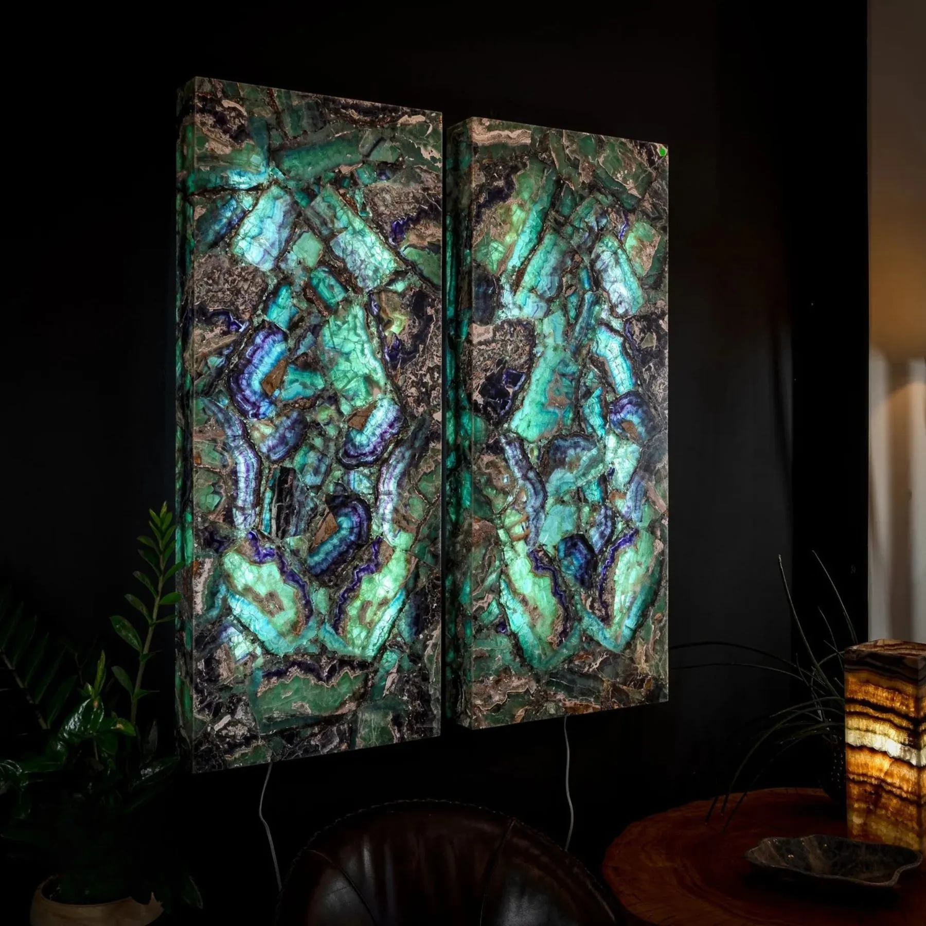 Fluorite Crystal Wall Panels (Set #7)