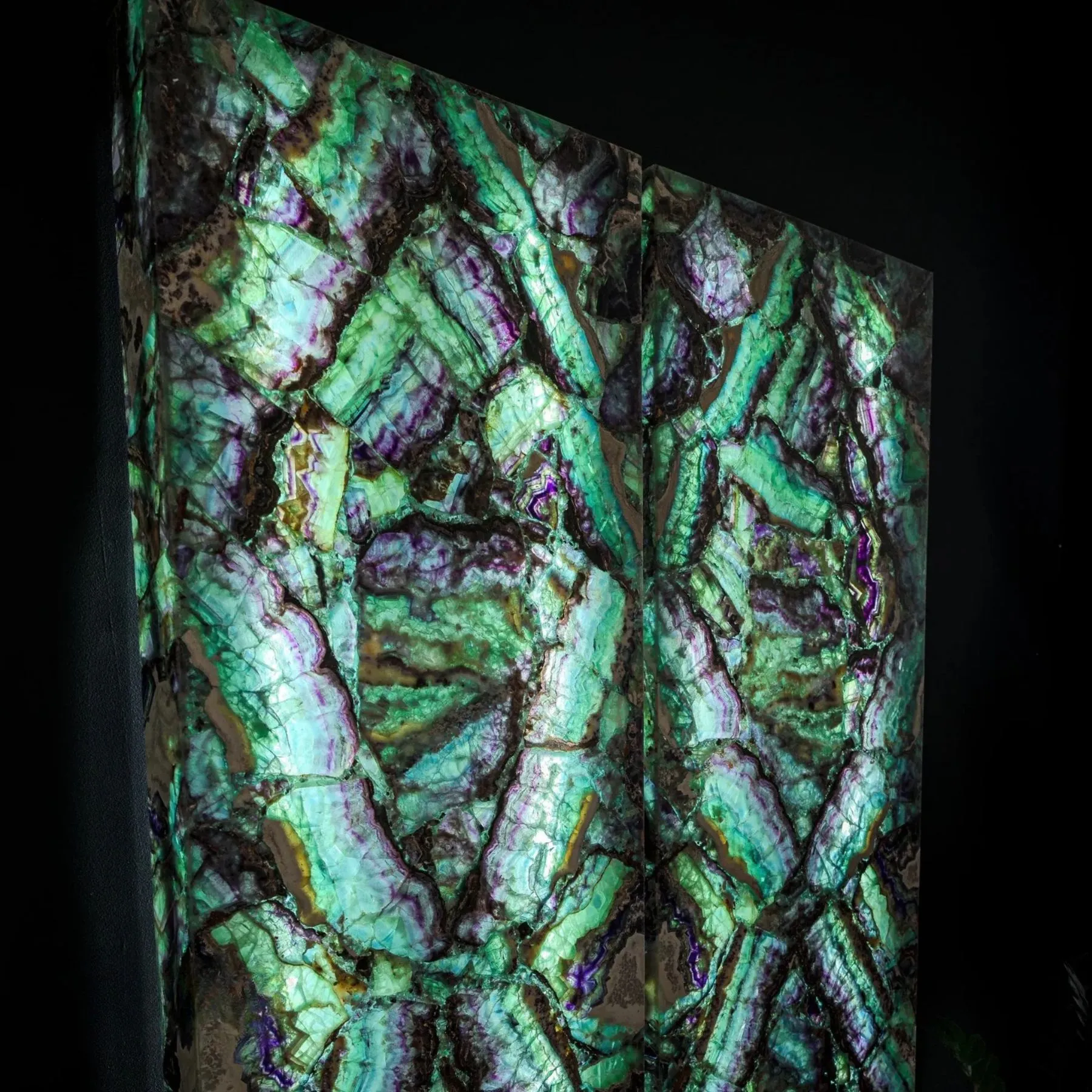 Fluorite Crystal Wall Panels (Set #8) Mosaic