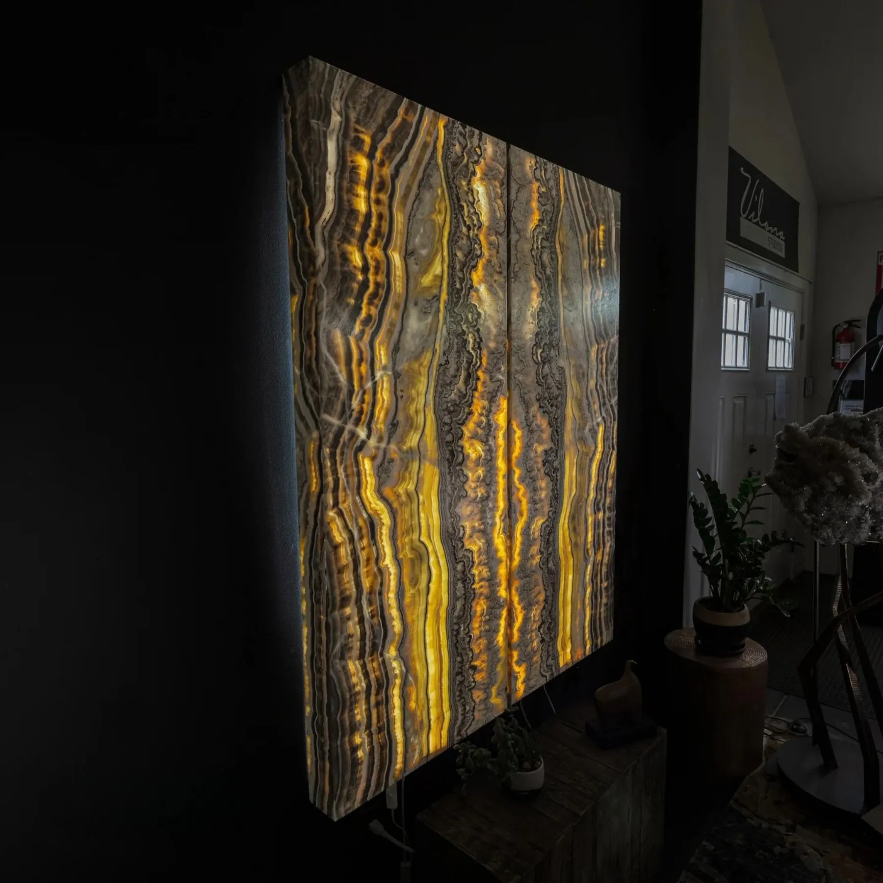 Golden Cloud Onyx Wall Panels (Set #1)