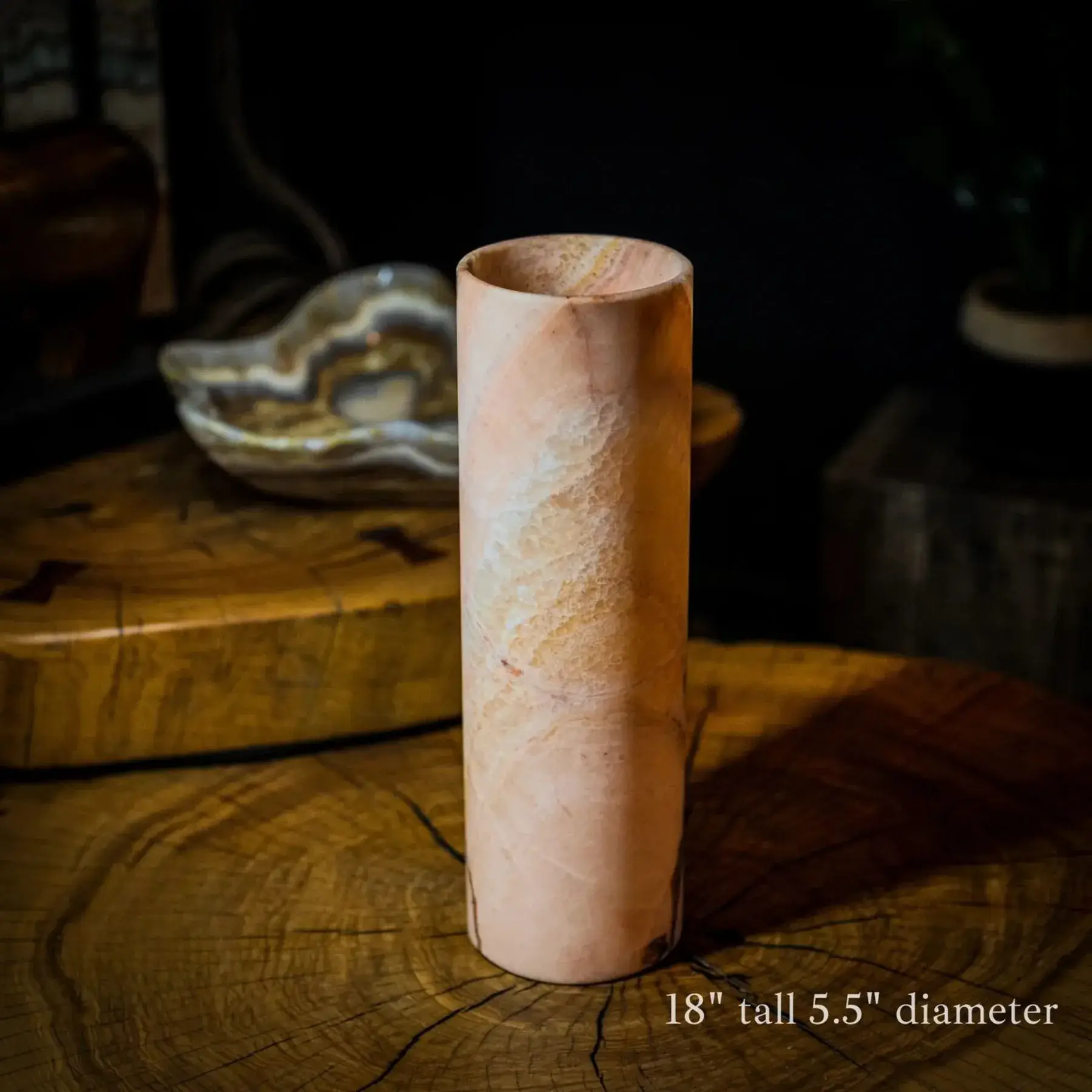 Razzberry Rosa Onyx Lamp (Crystal Table Lamp #10)