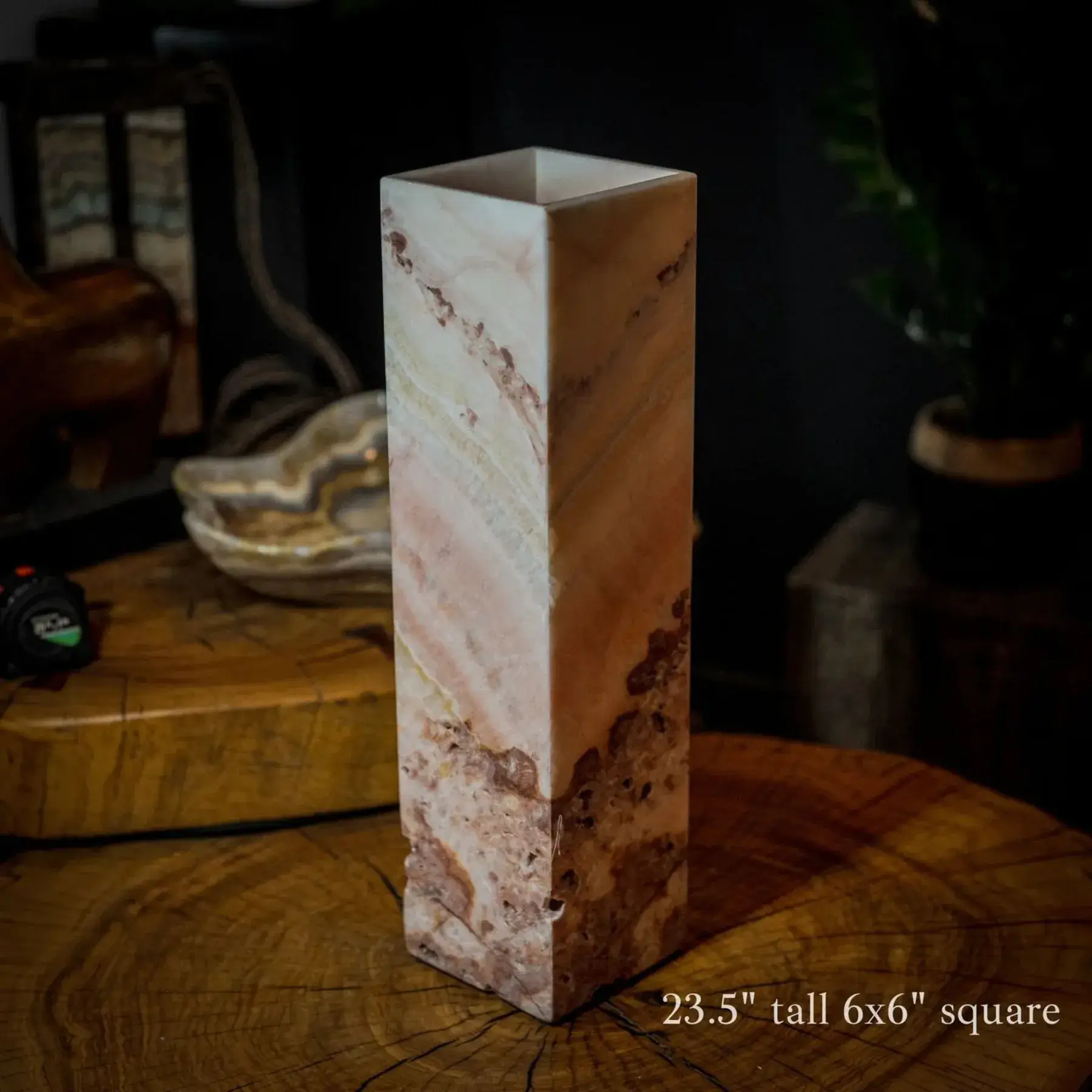 Razzberry Rosa Onyx Lamp (Crystal Table Lamp #11)