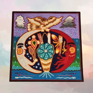 Huichol Yarn Painting 12"x12" (#14)