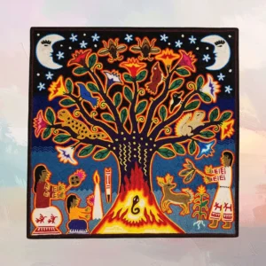 Huichol Yarn Painting 12"x12" (#15)