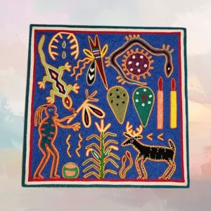 Huichol Yarn Painting 12"x12" (#18)