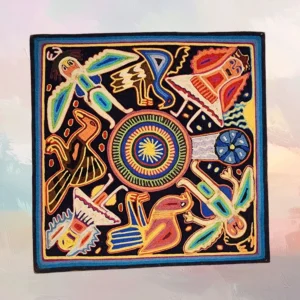 Huichol Yarn Painting 12"x12" (#20)