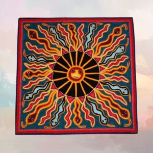 Huichol Yarn Painting 12"x12" (#21)