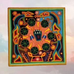 Huichol Yarn Painting 12"x12" (#25)