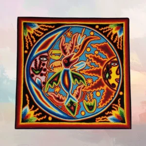 Huichol Yarn Painting 12"x12" (#28)