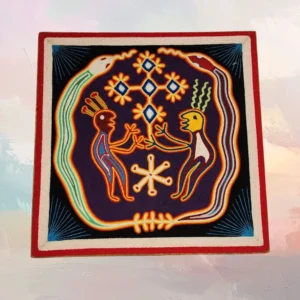 Huichol Yarn Painting 12"x12" (#29)