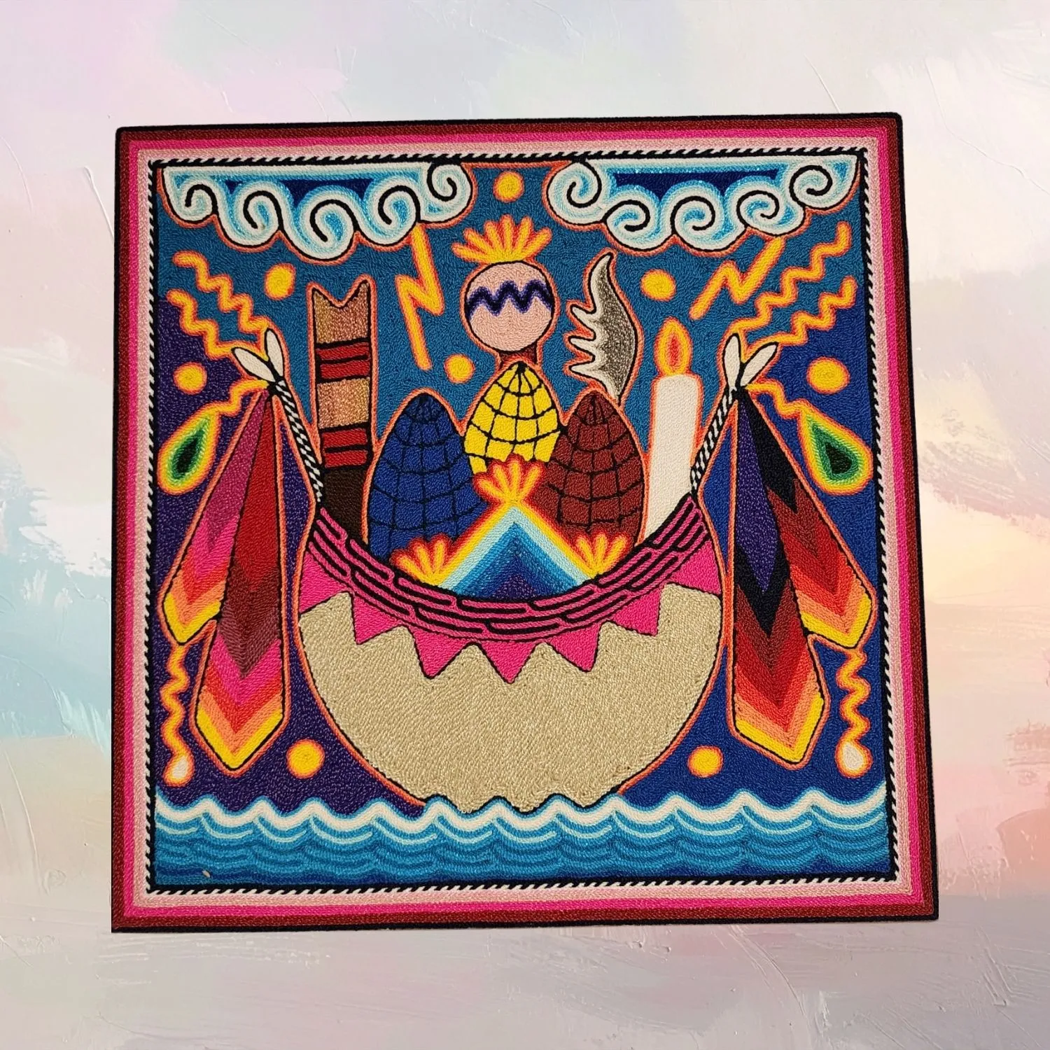 Huichol Yarn painting